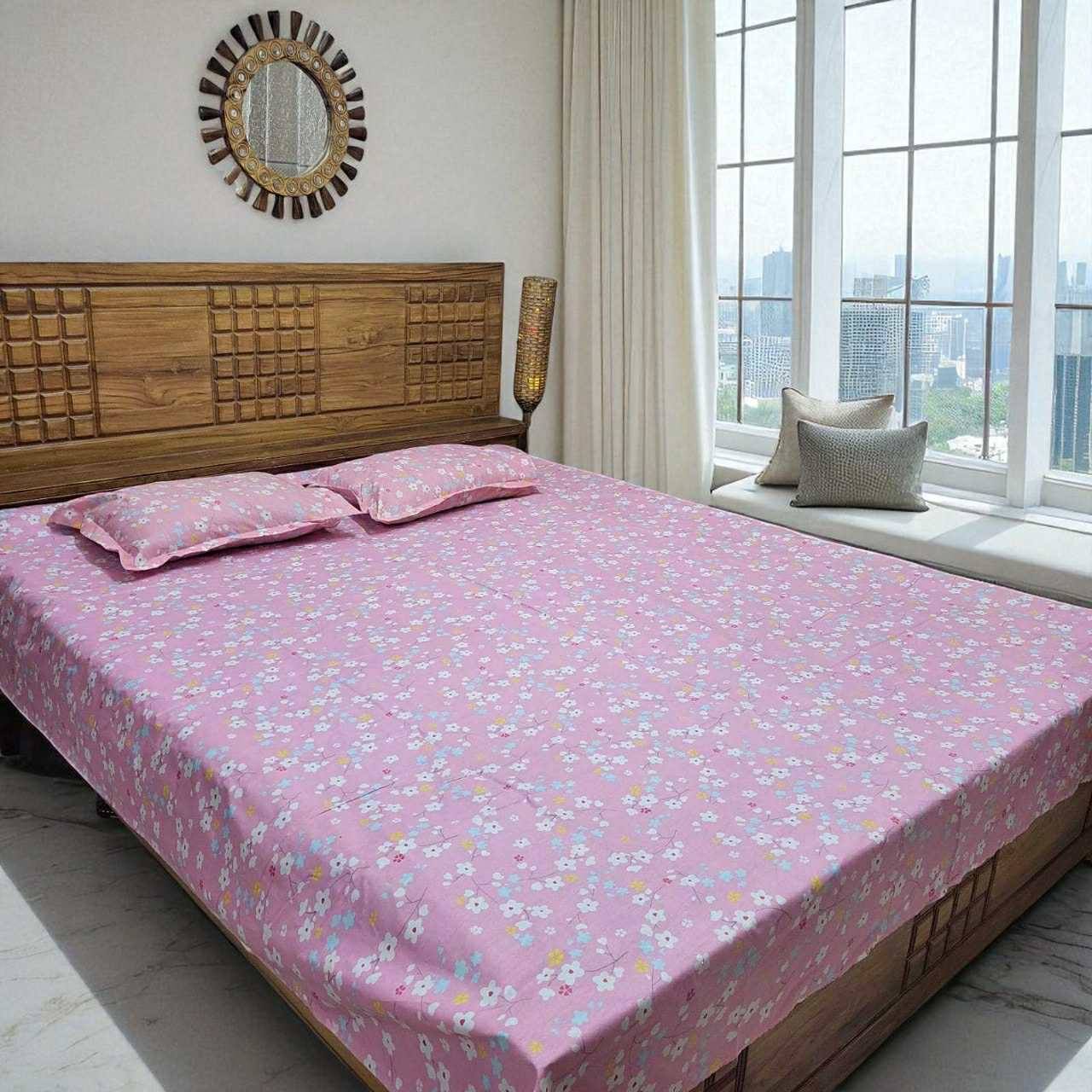 Bedsheet Set বেডশিট সেট | Pink