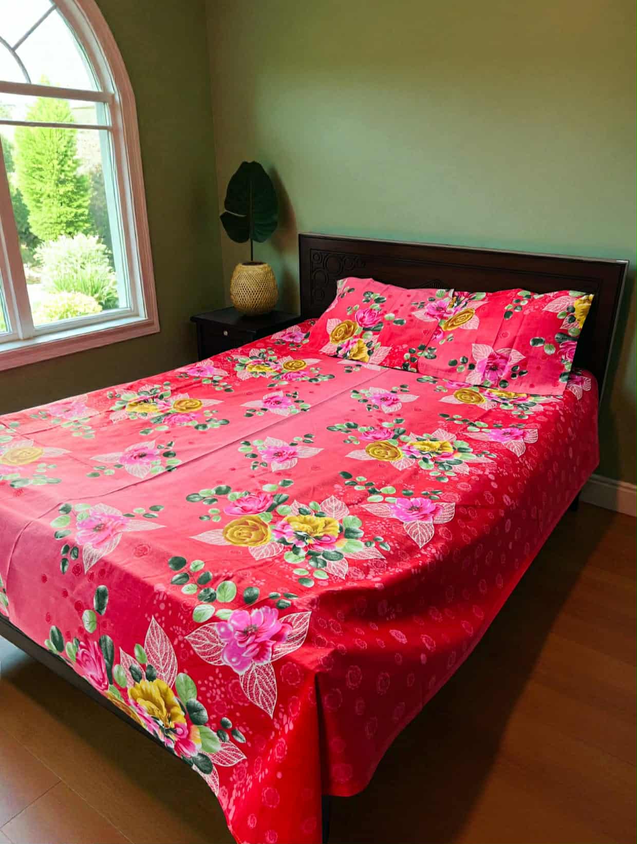 বেডশিট সেট|Lal shapla