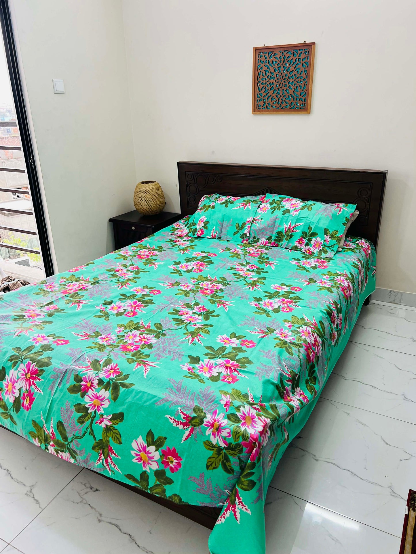 বেডশিট সেট| Sobuj boshonto