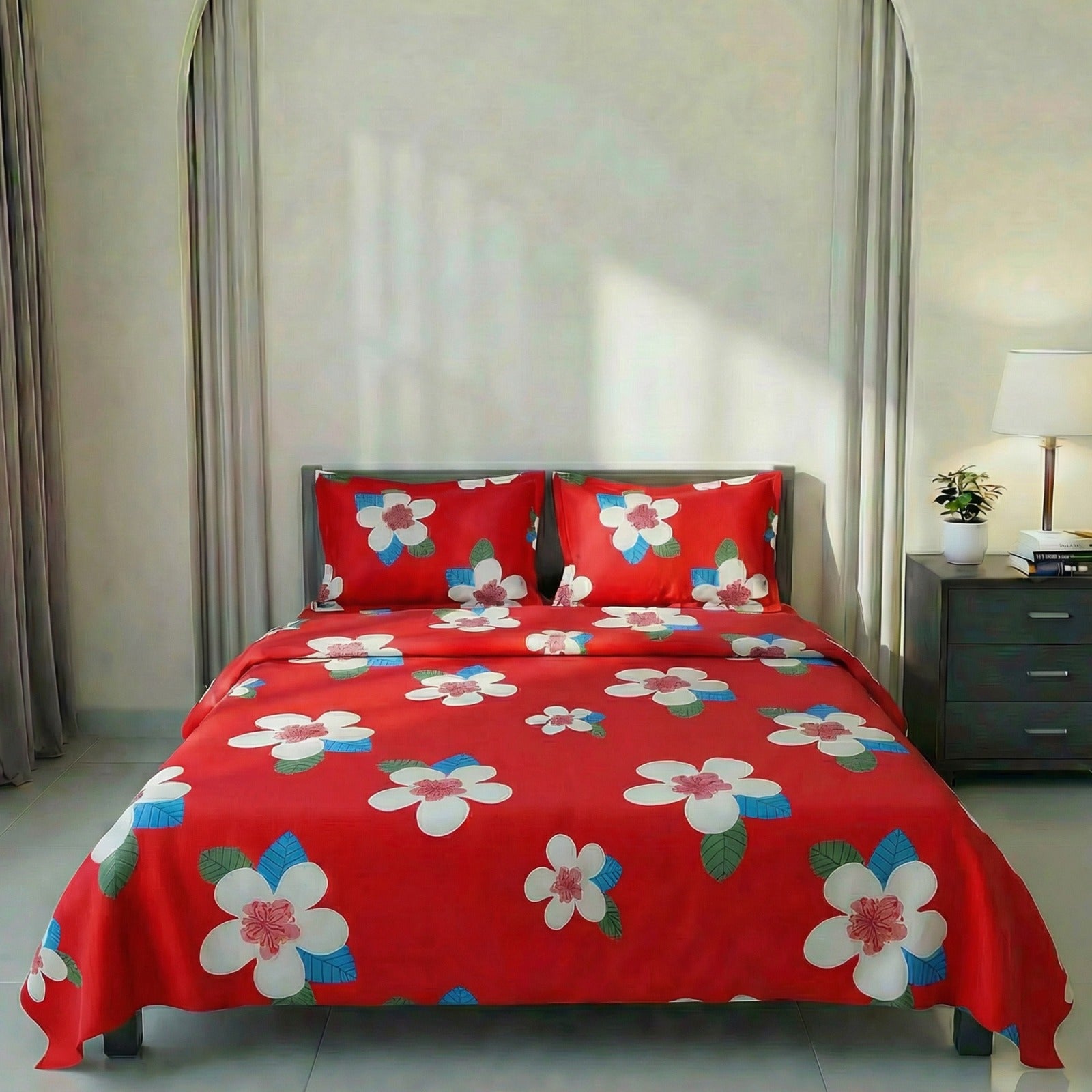 Bedsheet Set-বেডশিট সেট | lal ful