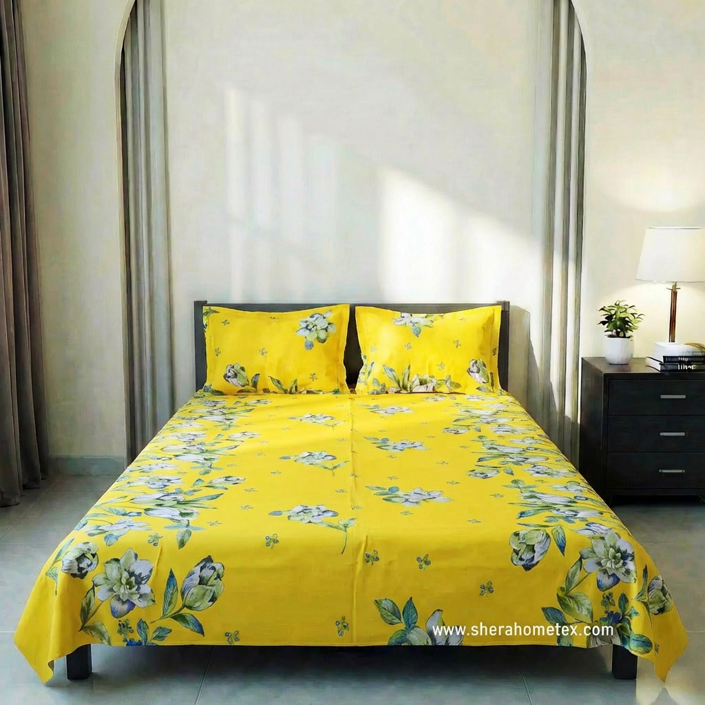 Bedsheet Set-বেডশিট সেট | Holud Shobuj