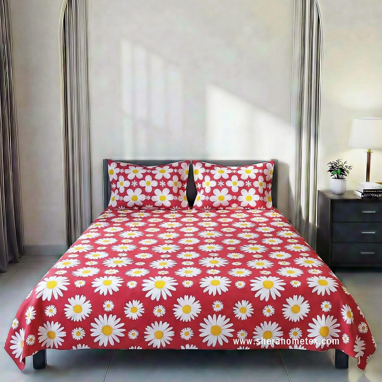Bedsheet Set-বেডশিট সেট | Lal Shurjomukhee