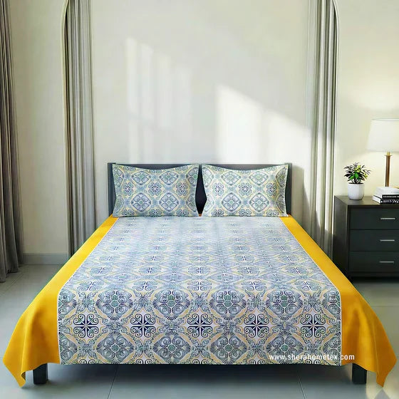 Bedsheet Set-বেডশিট সেট | Holud Border