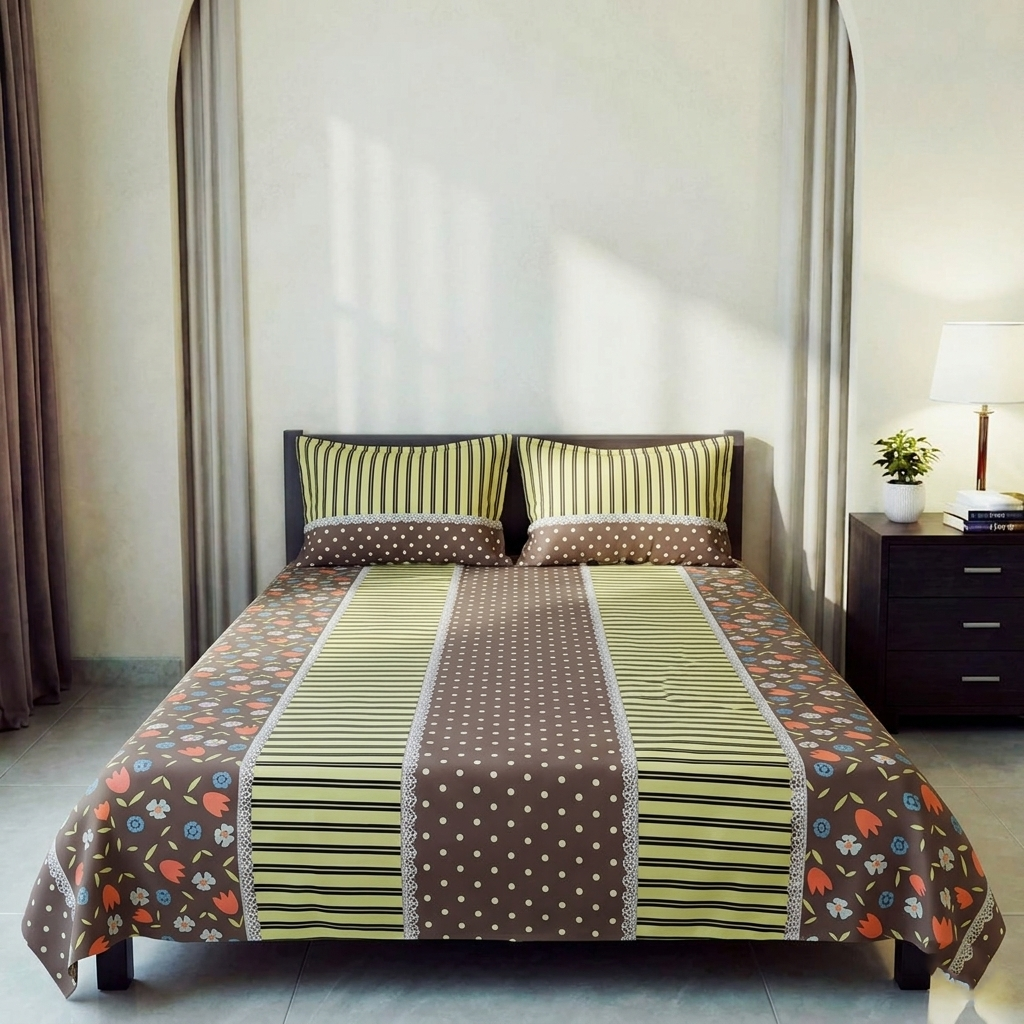 Bedsheet Set-বেডশিট সেট | Chocolate Border