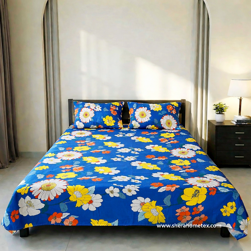Bedsheet Set-বেডশিট সেট | Bright Blue