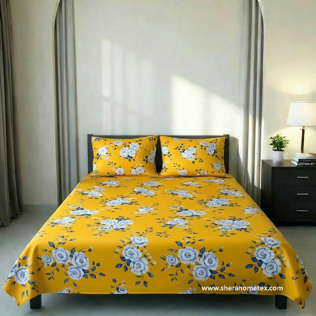 Bedsheet Set-বেডশিট সেট | Holud Golap