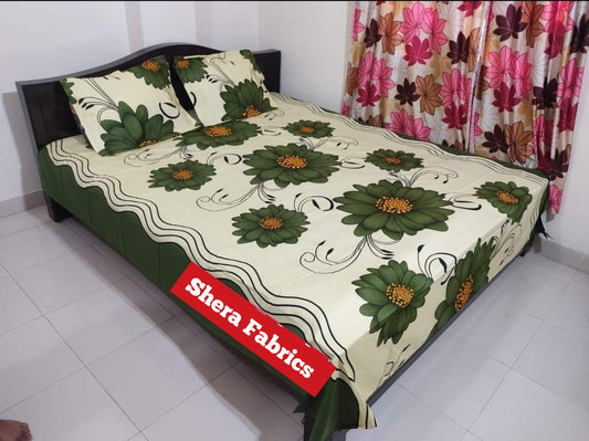 Bedsheet Set বেডশিট সেট | Sobuj Boro ful