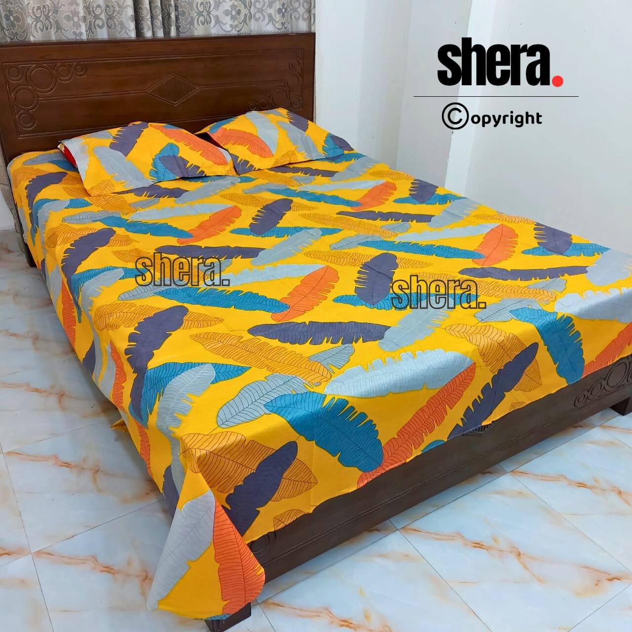 Bedsheet Set বেডশিট সেট | Holud kolapata