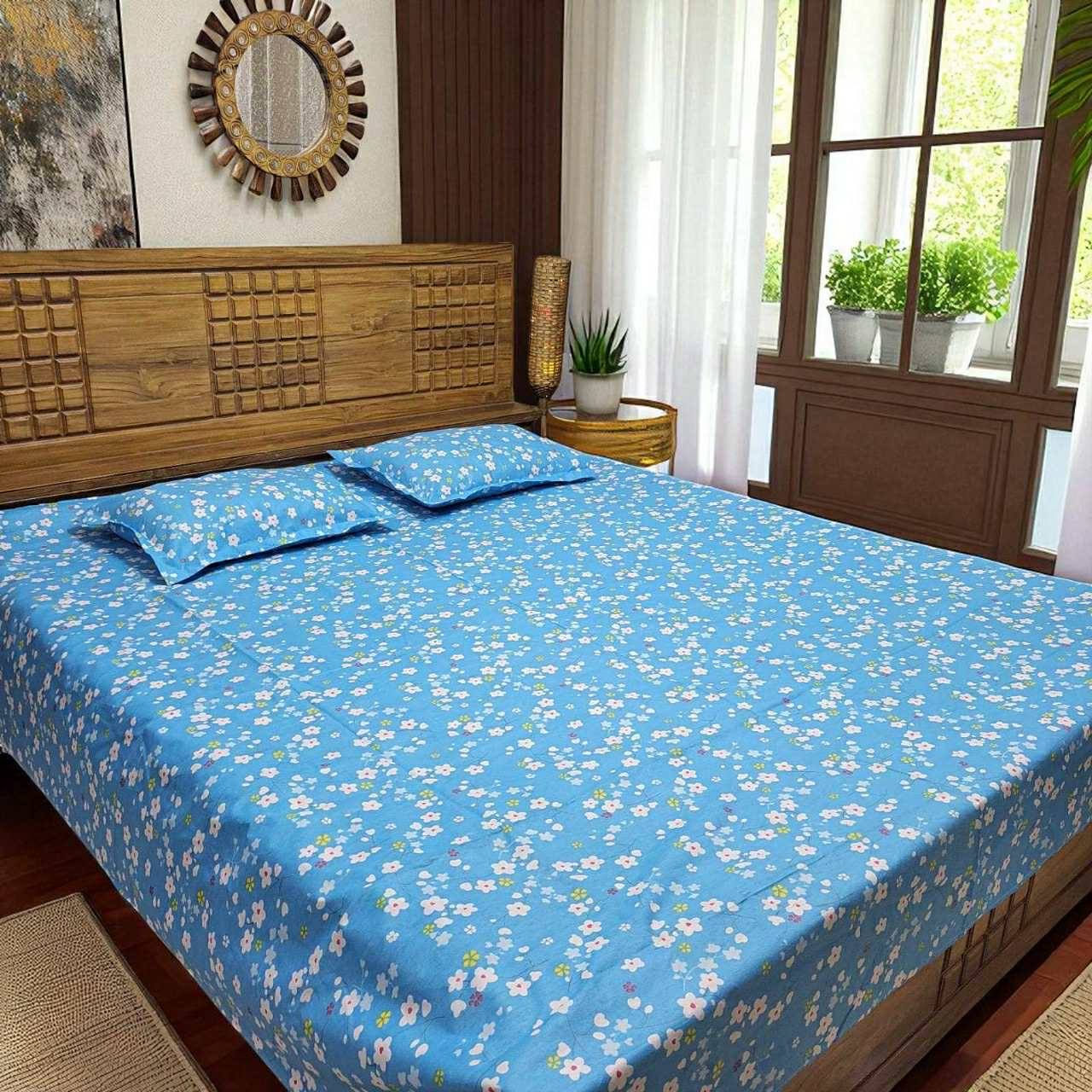 Bedsheet Set বেডশিট সেট | Sky blue