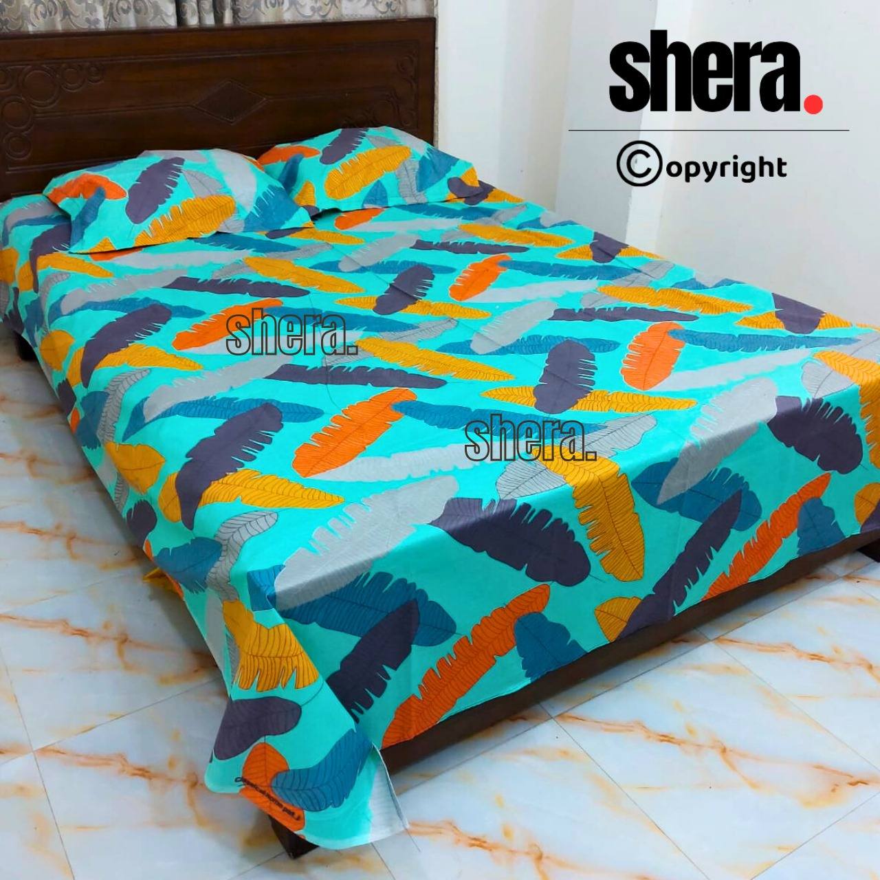 Bedsheet Set বেডশিট সেট | Sobuj kolapata