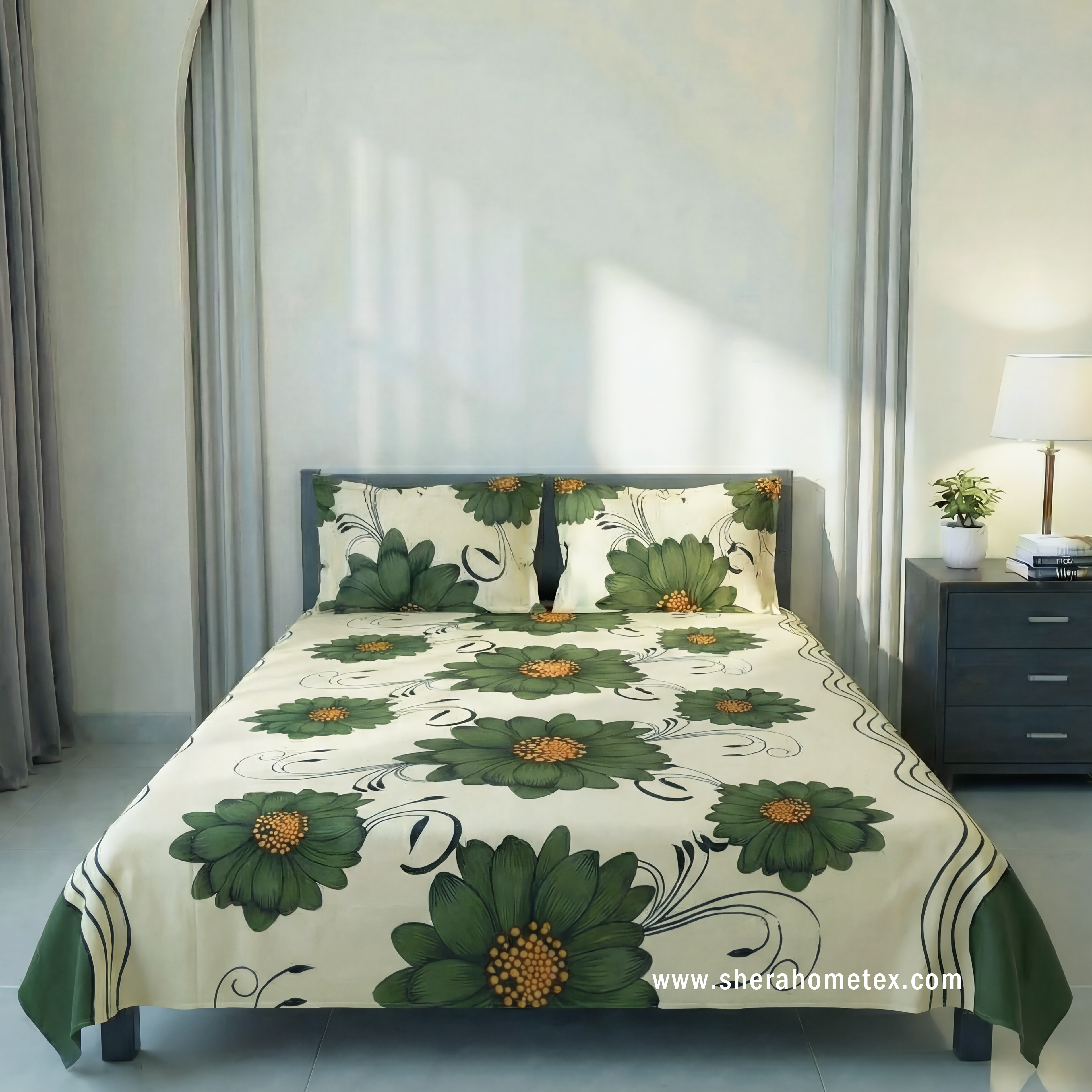 Bedsheet Set বেডশিট সেট | Sobuj Boro ful