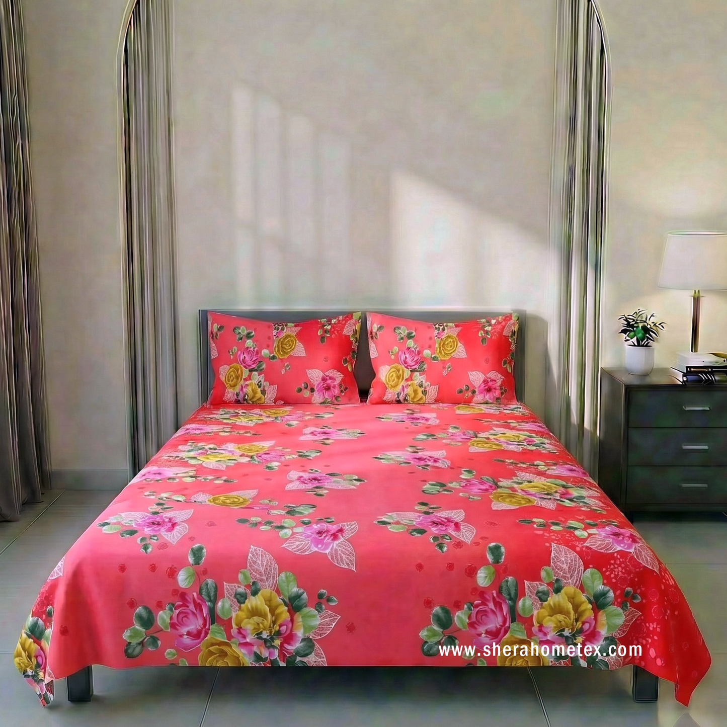 বেডশিট সেট|Lal shapla