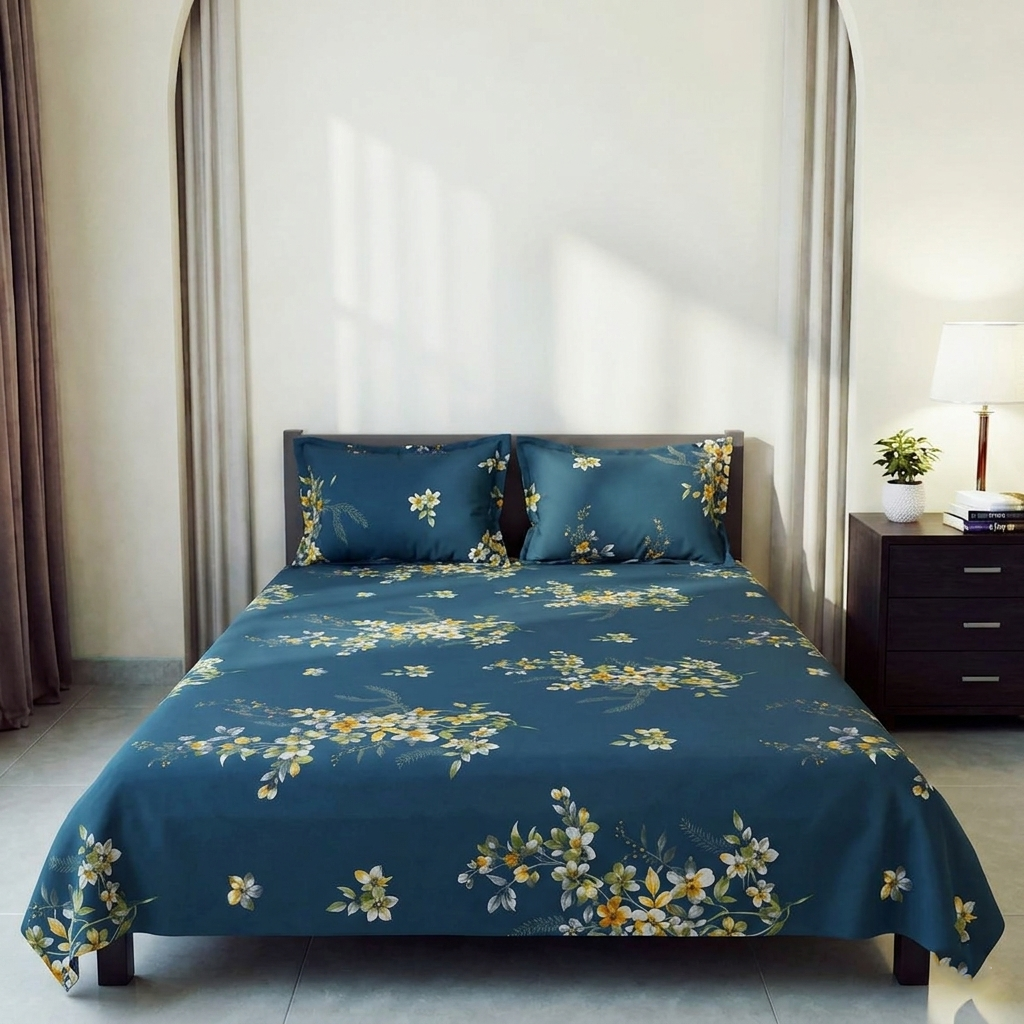 Bedsheet Set-বেডশিট সেট | Flower Flock