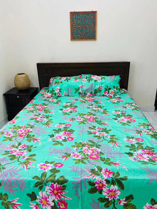 বেডশিট সেট| Sobuj boshonto